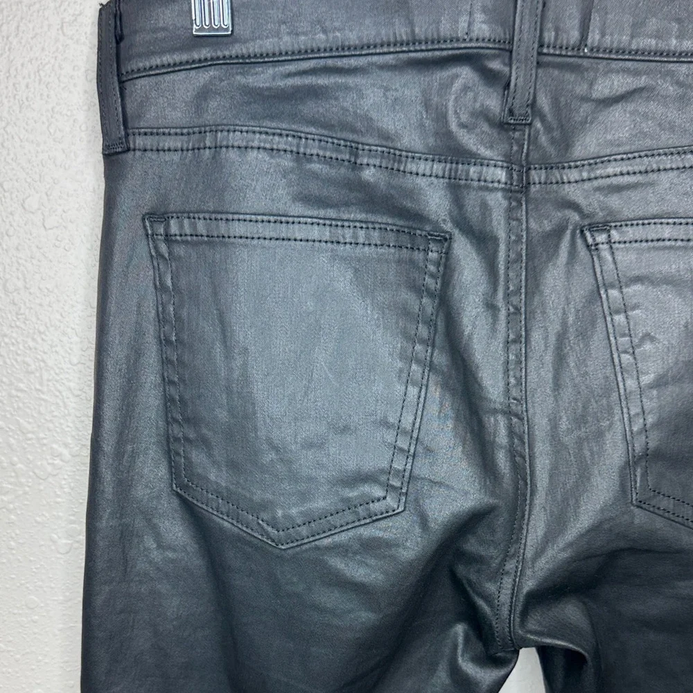 Current/Elliott Stiletto Black Coated Skinny Jeans size 28‎